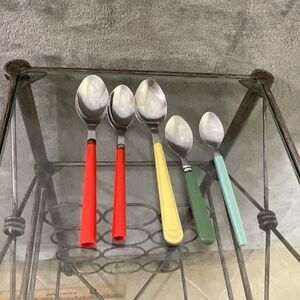 Flatware Lot of 5 spoons Kate spade Lenox ,Gibson, ?, Staineless